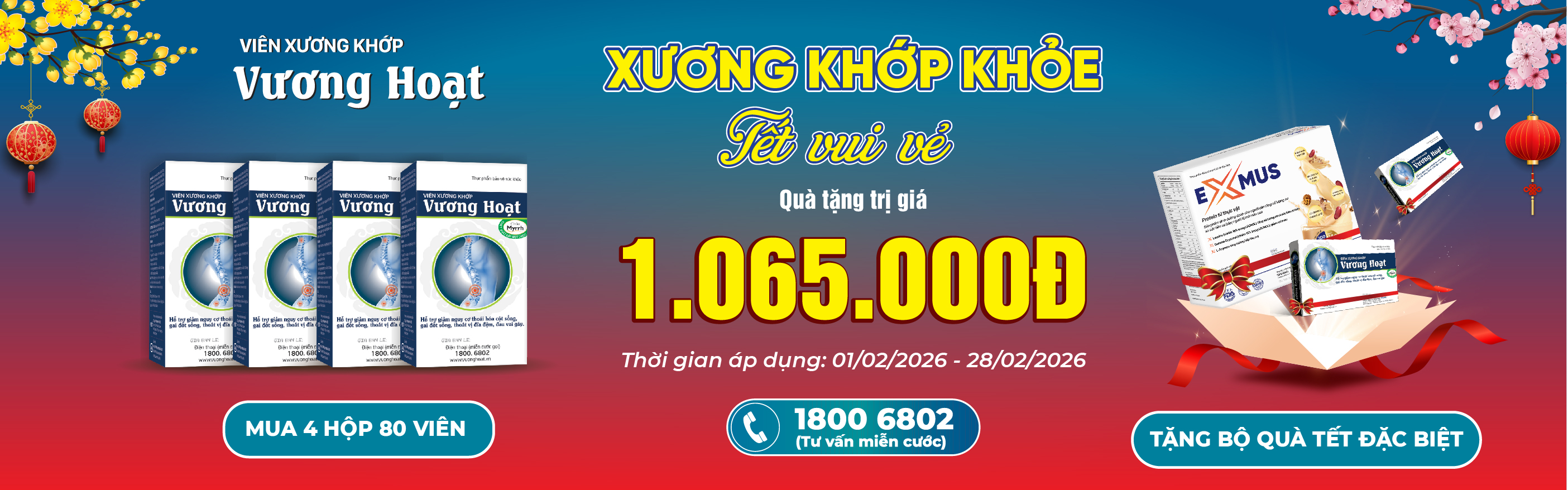XƯƠNG KHỚP KHỎE - TẾT VUI VẺ