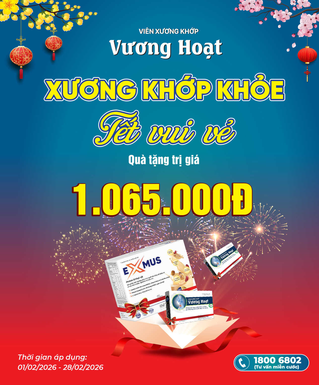 XƯƠNG KHỚP KHỎE - TẾT VUI VẺ