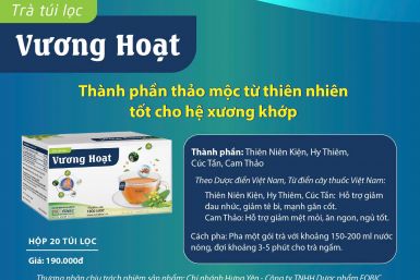Trà thảo mộc xương khớp Vương Hoạt 